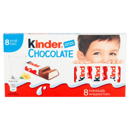 Kinder Chocolate 8 Pack 100G