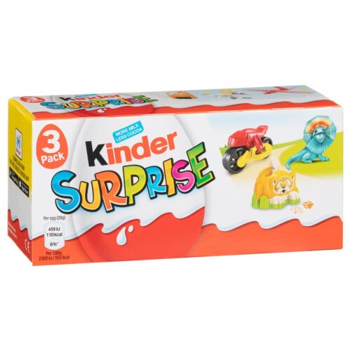 Kinder Surprise Egg 3 X 20G