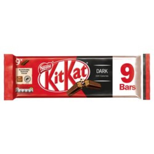 Kit Kat 2 Finger Dark Chocolate Biscuits 9 Pack 186.3G