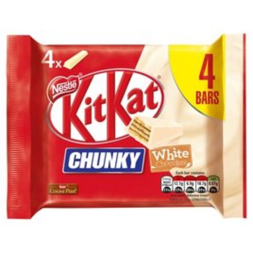 Nestle Kit Kat Chunky White Chocolate Bars 4 X 40G