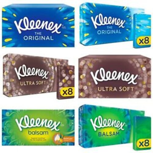 Kleenex Original Tissues White 3Ply Regular Twinpack