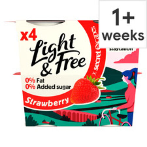 Light & Free Greek Style Strawberry Yogurt 4X115g