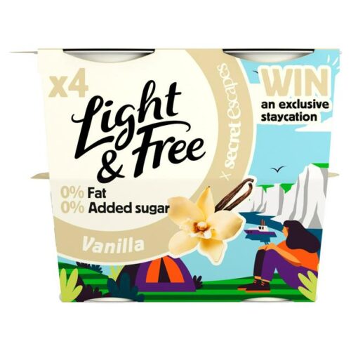 Light & Free Vanilla Vibe Yogurt 4X115g