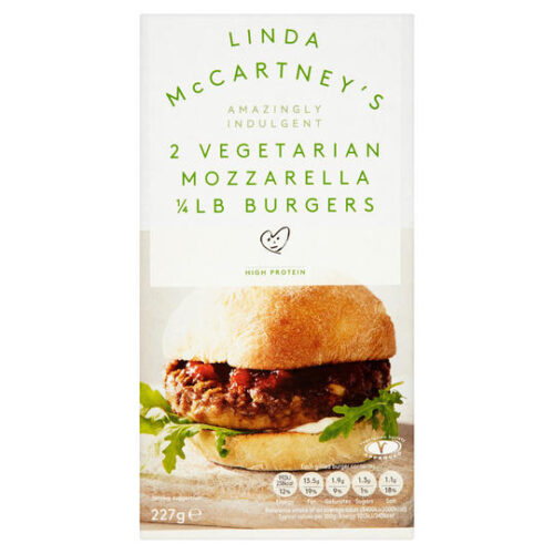 Linda Mccartney 2 Mozzarella Burgers 227G