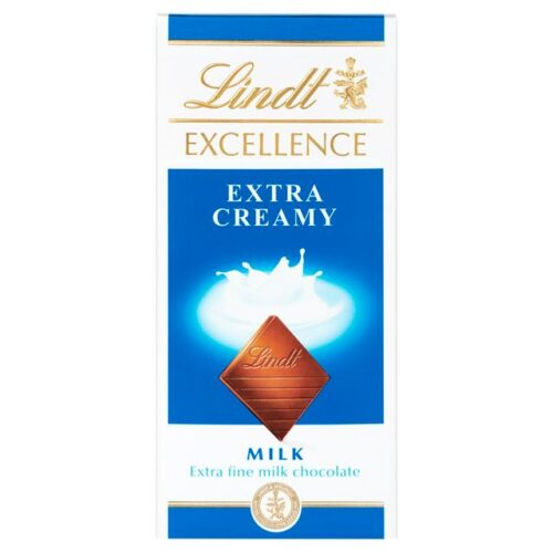 Lindt Excellence Extra Creamy Milk Chocolate Bar 100G