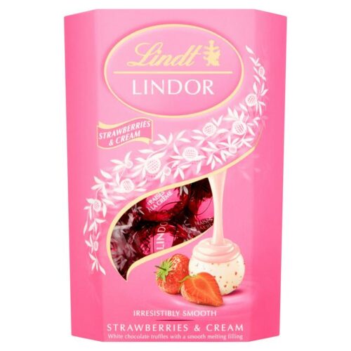 Lindt Linor Strawberry & Cream Truffles 200G