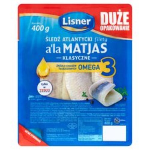 Lisner Matjas Herring Fillets 400G