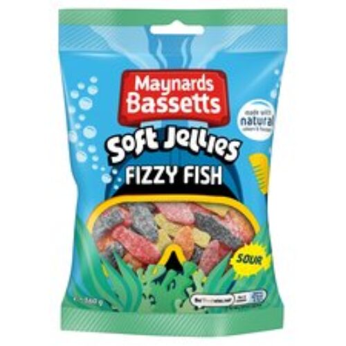 Maynard Bassetts Fizzy Fish Sweets160g