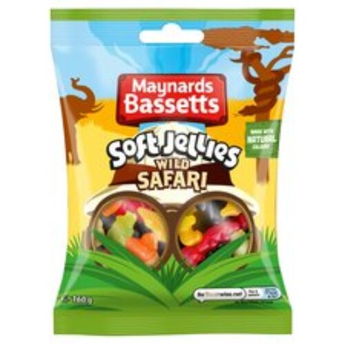 Maynards Bassetts Jellies Wild Safari 160G