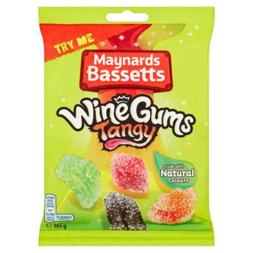 Maynards Bassetts Wine Gums Tangy 165G