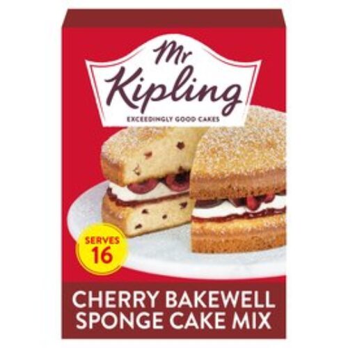 Mr Kipling Cherry Bakewell Sponge Cake Mix 350G