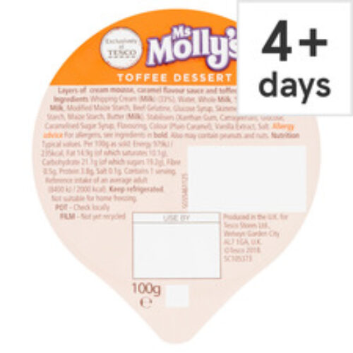 Ms Mollys Toffee Layered Dessert 100G