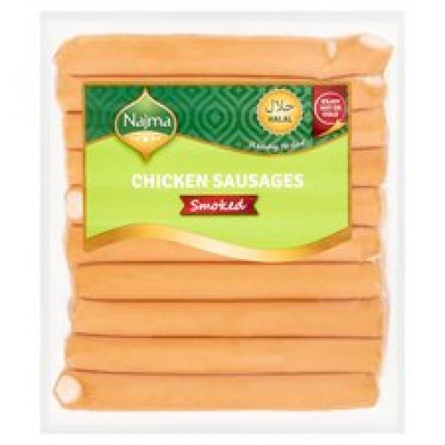 Najma Halal Chicken Smoked Sausages 400G Compare Prices & Buy Online!