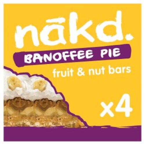 Nakd Banoffee Pie Fruit & Nut Bars 4 Pack 140G