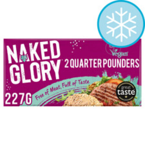 Naked Glory 2 Vegan Quarter Pounders 227G