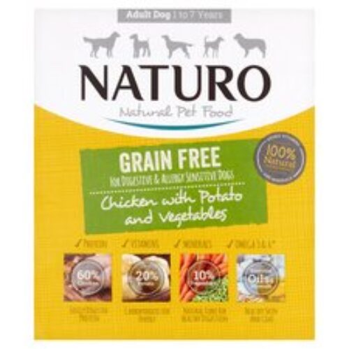 Naturo Adult Dog Grain Free Chicken Potato & Vegetable 400G