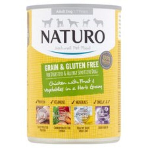 Naturo Grain Free Chicken Tinned Dog Food 390G