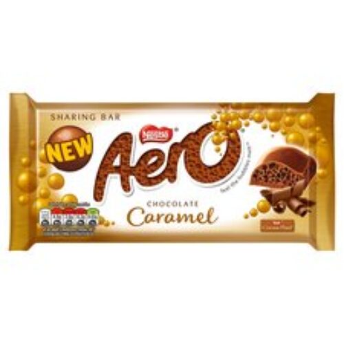 Nestle Aero Chocolate Caramel Sharing Bar 100G