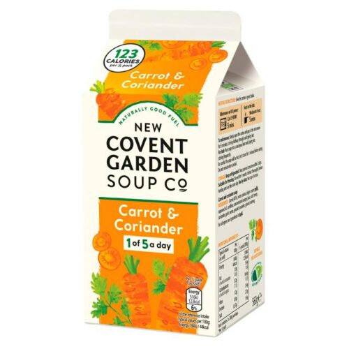 New Covent Garden Fresh Carrot & Coriander Soup 600G