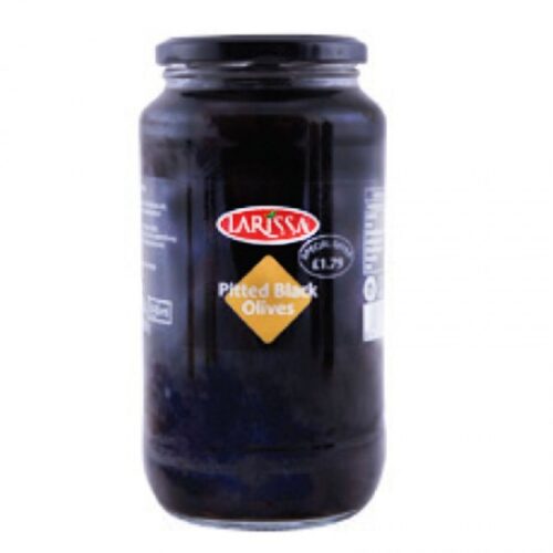 Larissa Black Pitted Olives 935g