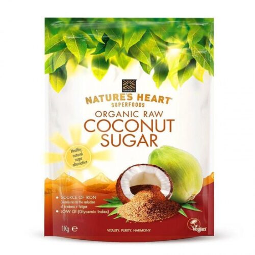 Organic Coconut Sugar Nature’s Heart Superfoods 1Kg