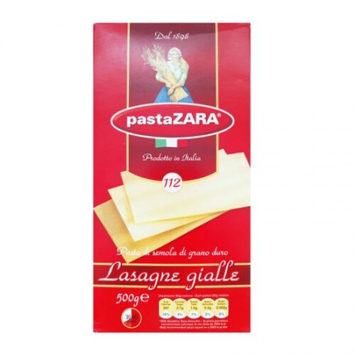 Pasta Zara 112 Lasagne 500g