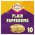 Pataks 10 Papadums Plain 100G