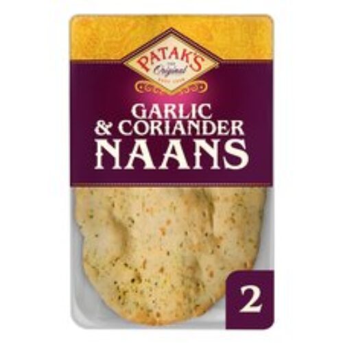 Pataks Garlic & Coriander Naan Bread 2 Pack