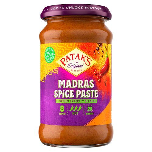 Pataks Madras Spice Paste Medium Hot Jar 283G