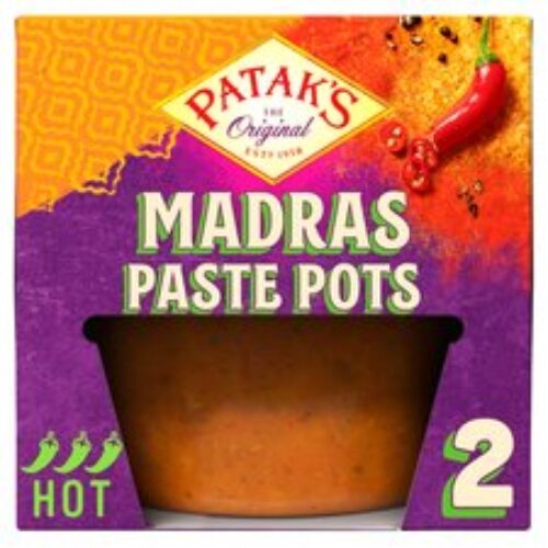 Pataks Madras Paste Pots 2X70g