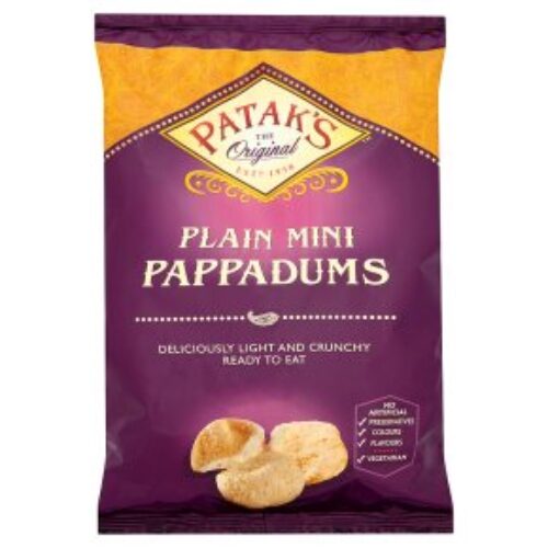 Pataks Assorted Mini Papadums 75G