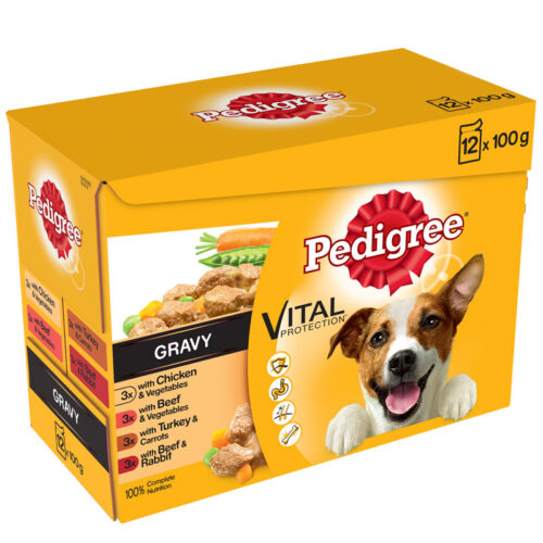 Pedigree Pouch Real Meals In Gravy Pack 12X100g