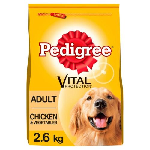 Pedigree Dry Complete Adult Chicken & Vegetable 2.6Kg