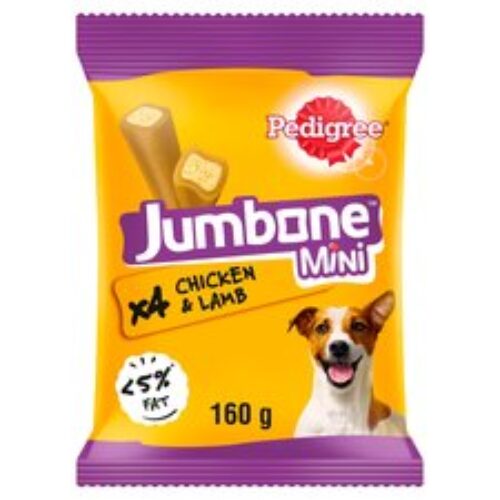 Pedigree Jumbone Mini Chicken & Lamb Flavour 160G