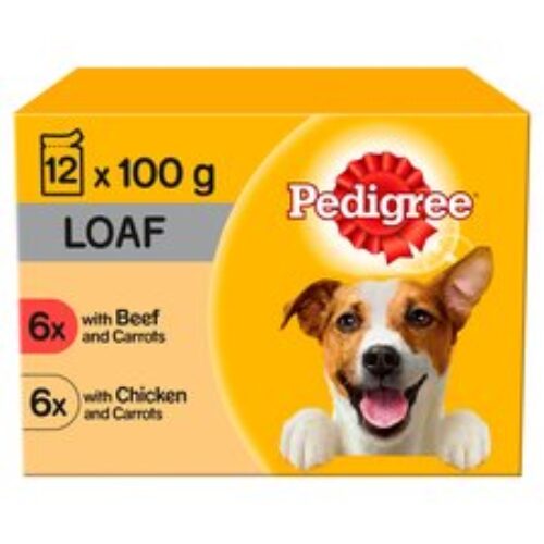 Pedigree Loaf Dog Food Pouches 12X100g