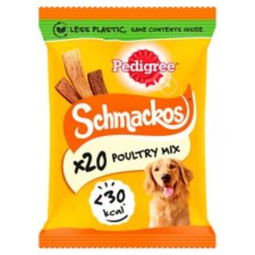 Pedigree Poultry Mix Schmackos 20 Pack 144G