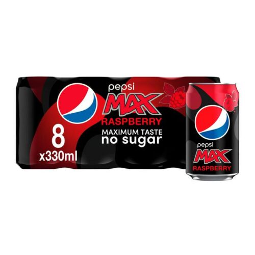 Pepsi Max Raspberry 330Ml 8Pk