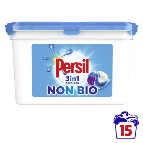 Persil 3 In 1 Non Biological Capsules 15 Capsules 405G