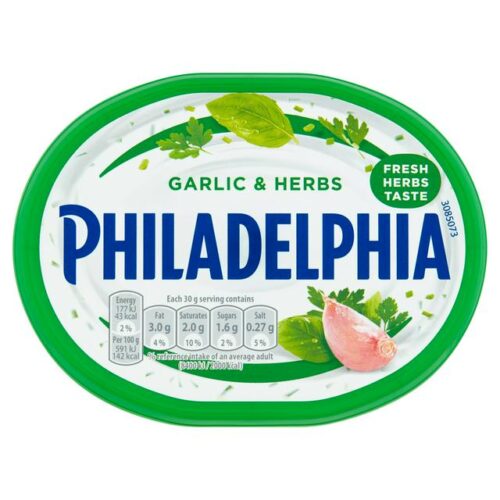 Philadelphia Soft Cheese With Garlic & Herb 170G