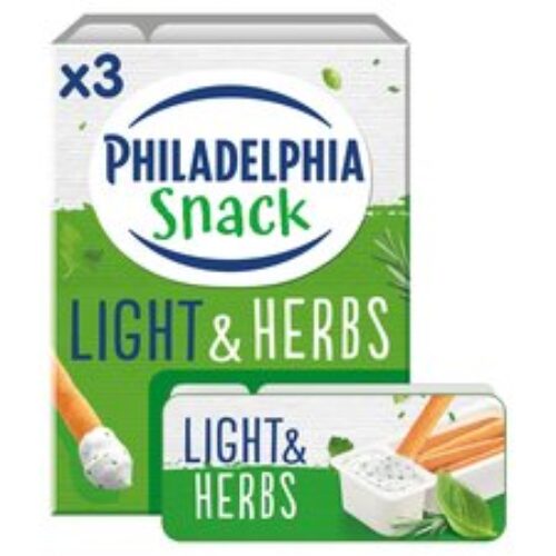 Philadelphia Snack Light Herb (3X40.5G) 121.5G