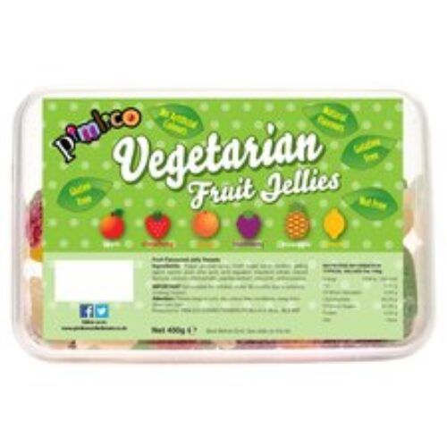 Pimlico Vegetarian Fizzy Fruit Flavoured Jelly Sweets 450G