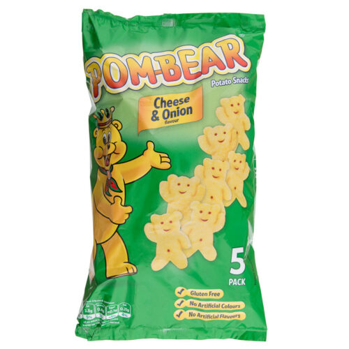 Pom Bear Cheese And Onion 5 Pack