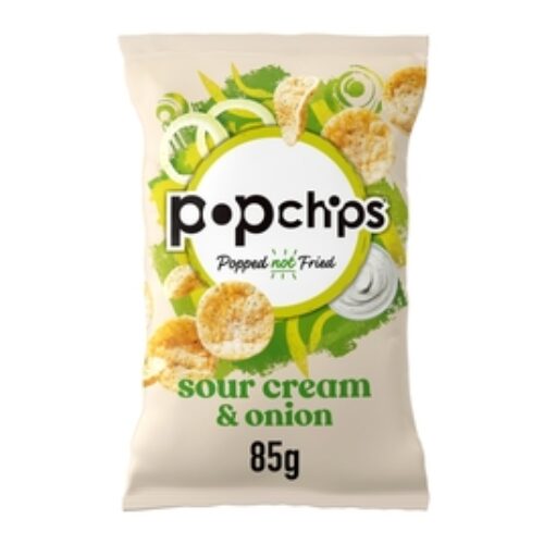 Popchips Sour Cream & Onion Potato Chips 85G