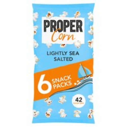 Propercorn Lightly Sea Salt Popcorn 6X10g