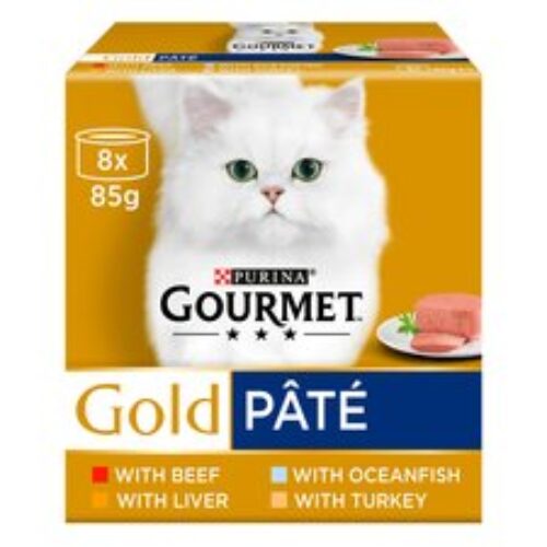 Purina Gourmet Tinned Food Pate Mixed 8X85g