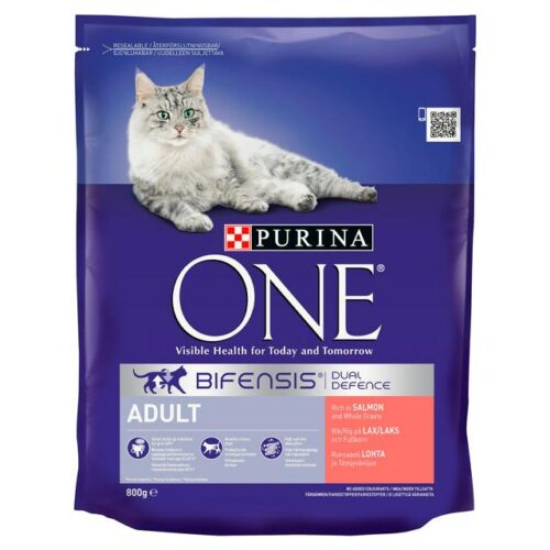 Purina One Cat Adult Salmon & Whole Grain 800G