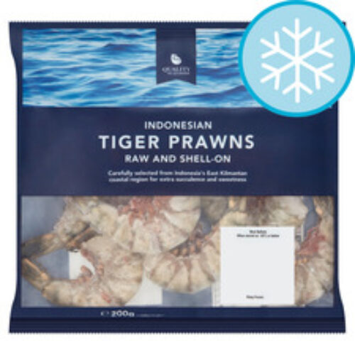 Quality Seafoods Indonesian Tiger Prawns 200G