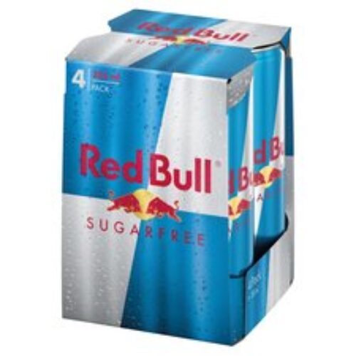 Red Bull Energy Drink Sugar Free 4 X 355Ml