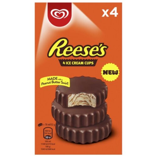 Reese’s Peanut Butter Ice Cream Cups 4 Pack 280Ml