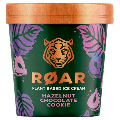 Roar Hazelnut Chocolate Cookie Plant Based Ice Cream 500Ml